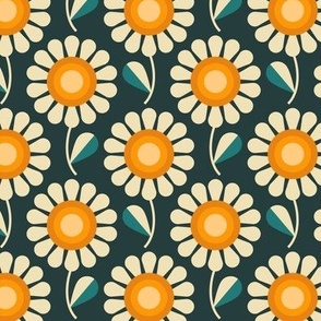 2715 C Small - retro daisies