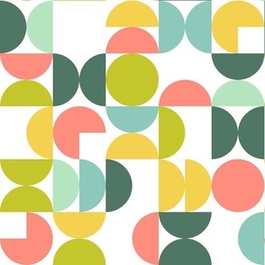 Midcentury circles, citrus