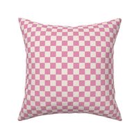 Checkerboard Vintage Boho Pink