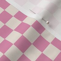 Checkerboard Vintage Boho Pink