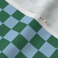Summer Checkerboard Green and Blue