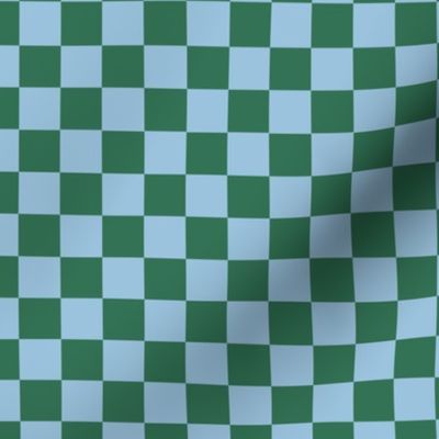 Summer Checkerboard Green and Blue