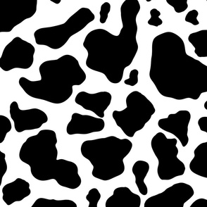 cow print pattern fabric wallpaper A large scale WB23