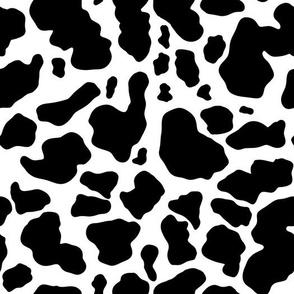 cow print pattern fabric wallpaper A medium scale WB23