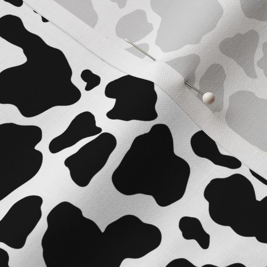 cow print pattern fabric wallpaper A small scale WB23