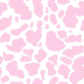 cow print pattern fabric wallpaper A medium scale WB23 pink