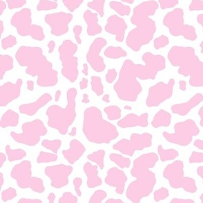 cow print pattern fabric wallpaper A small scale WB23 pink
