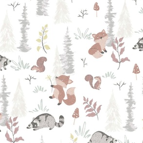 Neutral Woodland White large scale