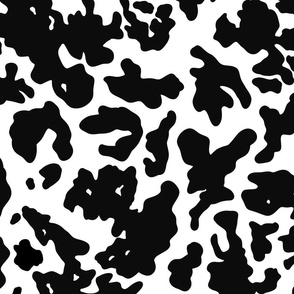cow print pattern fabric wallpaper C large scale WB23 