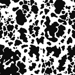 cow print pattern fabric wallpaper B medium scale WB23 