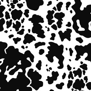 cow print pattern fabric wallpaper B large scale WB23 
