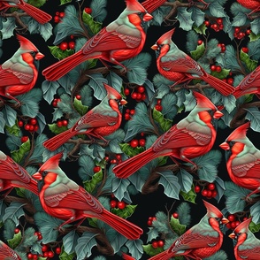  Red Winter Birds Christmas Cardinal