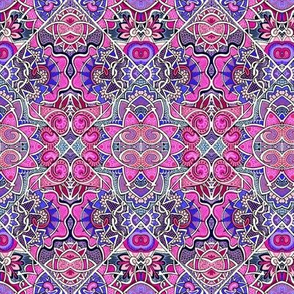 Magenta Mandala Patchwork