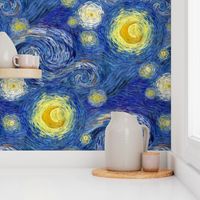 Blue Night Sky - A Tribute to Vincent Van Gogh immortal hand painted Sky Paintings