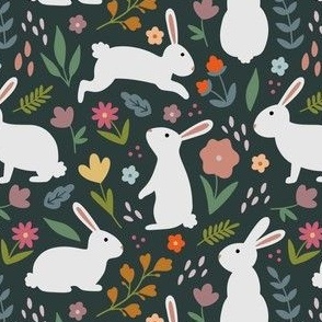 Floral Bunnies - Small