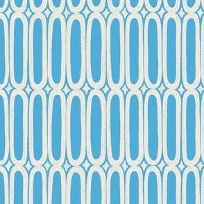 MED lattice geometric sky blue