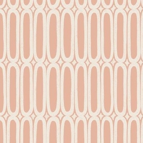 MED lattice geometric peach pink