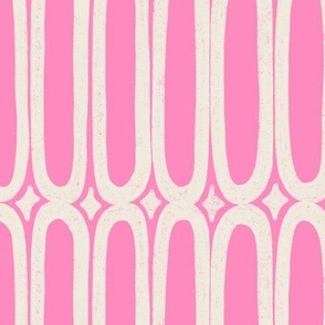 LARGE lattice Geometric Candy Pink