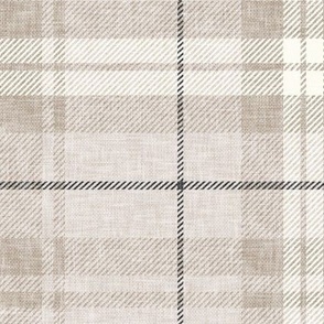 neutral fall plaid -  charcoal -  C23