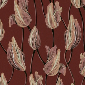 Brown tulips