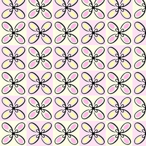 Checker Board Flowers