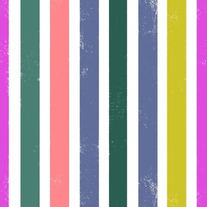 Rose Palette vertical stripes wide