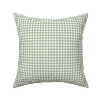 1/4"  gingham sage-green-on-white-cross-hatch-plaid-