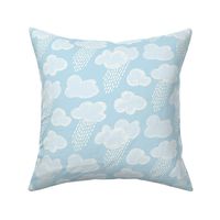 Cloudy Rain Light Blue