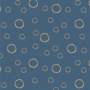 Imperfect circles blue