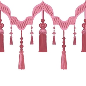 Exotic Pink Tassels And Moorish Arches
