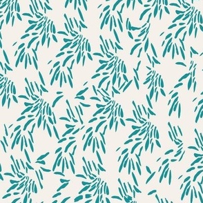 Flower splash - teal small