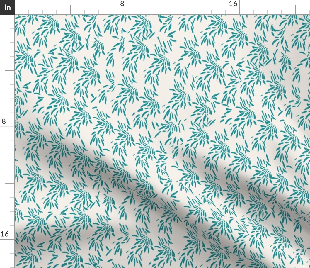 Flower splash - teal small