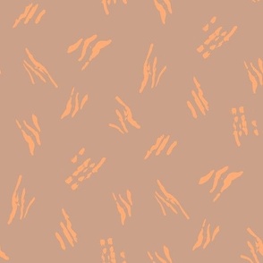 Scratch marks orange brown Halloween scary scar by Jac Slade