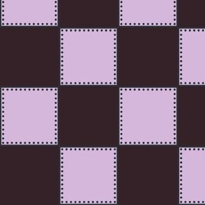 Squares / Lavender Field & Burgundy