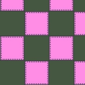 Squares / Hot Pink & Woodland