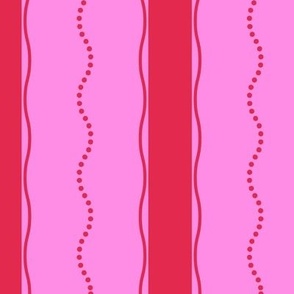 Waves / Magenta & Hot Pink