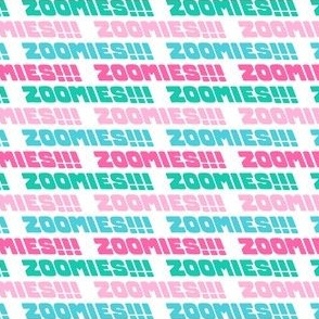 (small scale) Zoomies -  pink/blue/teal - LAD23