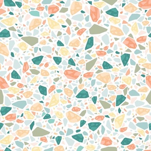 Terrazzo Mosaic Tiles Pattern - Pastel Colors