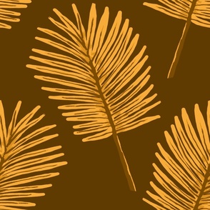 Single Palm Leaf-Temple Gold-XL Scale-2