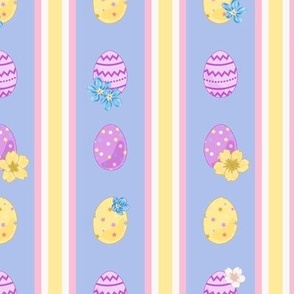 Purple Easter eggs Stripes