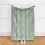 Watercolor Broad Stripes Vertical Soft Sage Green - Medium Scale - nature natural green