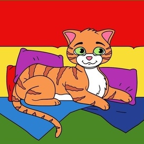 Cat on the bed