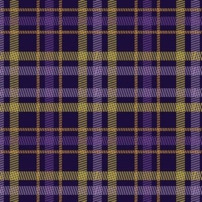 Purple and Navy Tartan