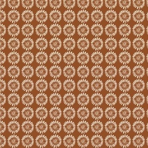 Western modern geometric circles in earth tones (brown) for wallpaper