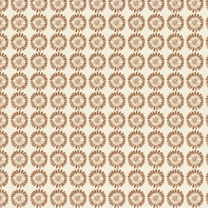 Western modern geometric circles in earth tones (brown) for wallpaper