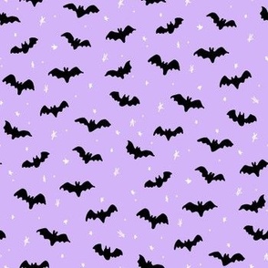 Baby Bats and stars Halloween purple and black by Jac Slade.jpg