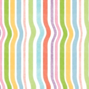 Watercolor Squiggle Stripe