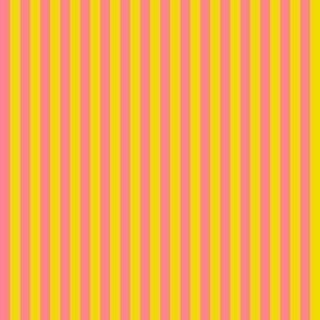 Stripe Binding - Yellow/Pink - 1/4"