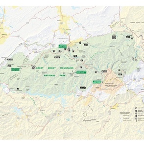 Map of Great Smoky Mountains National Park