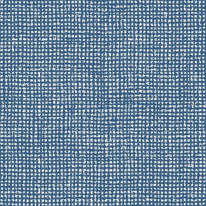 Medium // Indigo blue crosshatch woven texture